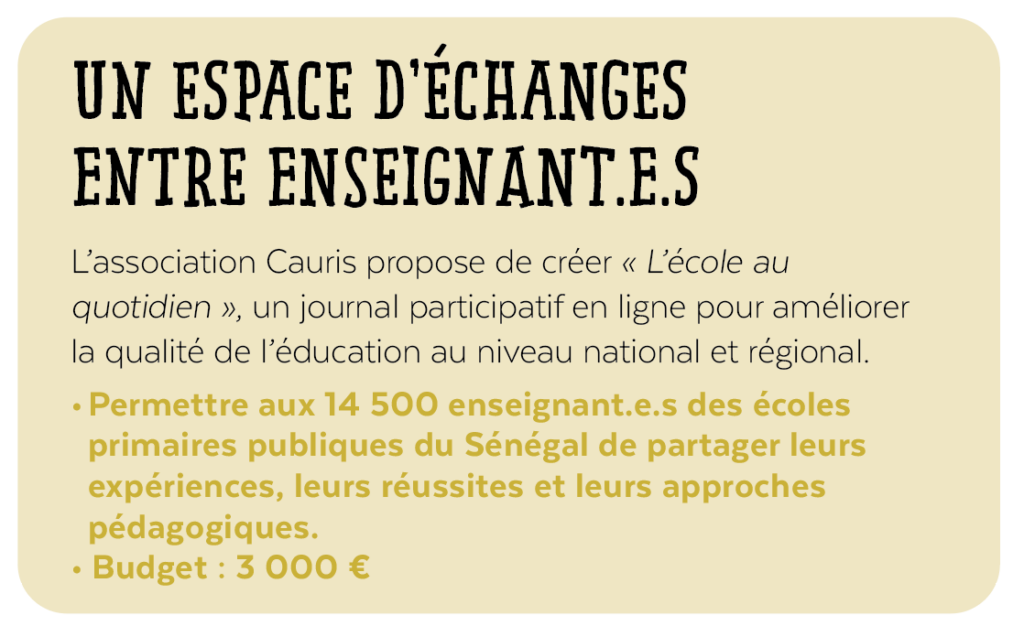 Projet Rentrée Solidaire Sénégal