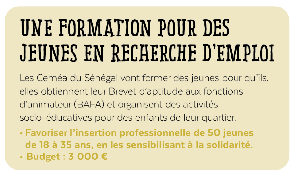 Projet Rentrée Solidaire Sénégal